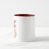Hungrige rote Katze  Tasse (Zentrum)