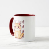 Hungrige rote Katze  Tasse (Vorderseite Links)