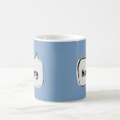 Hungrige Sprechblase Kaffeetasse (Mittel)