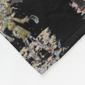 Hungrige Zombies Fleecedecke (Ecke)