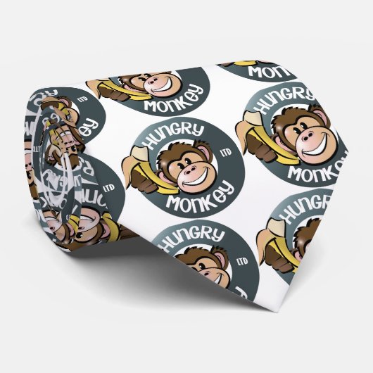 Hungriger Affe Krawatte (Gerollt)
