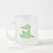 hungriger Alligator Mattglastasse (Links)