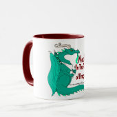 Hungriger Drache Tasse (Vorderseite Links)