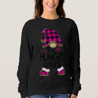 Hungriger Gnom Buffalo Kariert passende Familienwe Sweatshirt