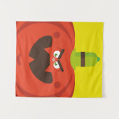 Hungriger Heilkürbis Wandteppich (Vorderseite (Horizontal))