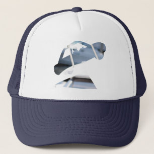 Hungriger Klippen-Logo-Fernlastfahrer-Hut Truckerkappe