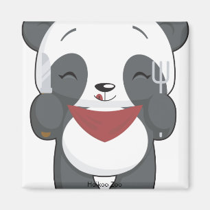 Hungriger Panda-Magnet Magnet