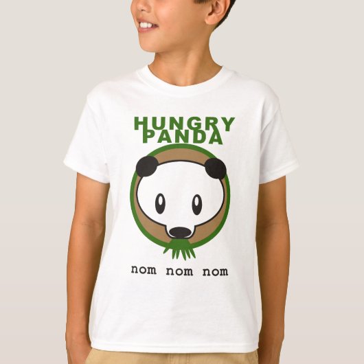 hungriger Panda T-Shirt (Vorderseite)