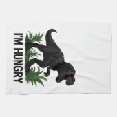 Hungriger T-Rex Geschirrtuch (Horizontal)
