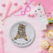 Hungriger Tiger sind Sie gehend, das zu essen? Pappteller (Party)