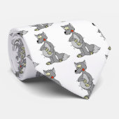 Hungriger Wolf Krawatte (Gerollt)