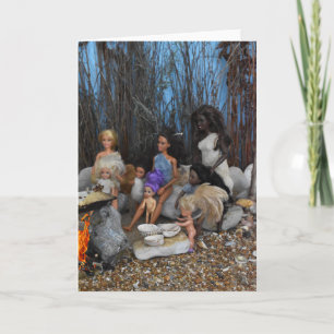 Hungriges Abendessen. Karte