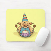 hungriges Geburtstagsschwein lustiges mousepad (Mit Mouse)