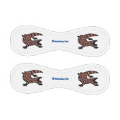 Hungriges Goldmonster-Eidechsen-Cartoon Baseball (Paneele)