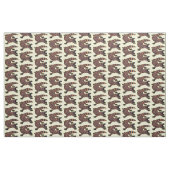 Hungriges Goldmonster-Eidechsen-Cartoon Stoff (Fat Quarter (45,7 x 55,9 cm))