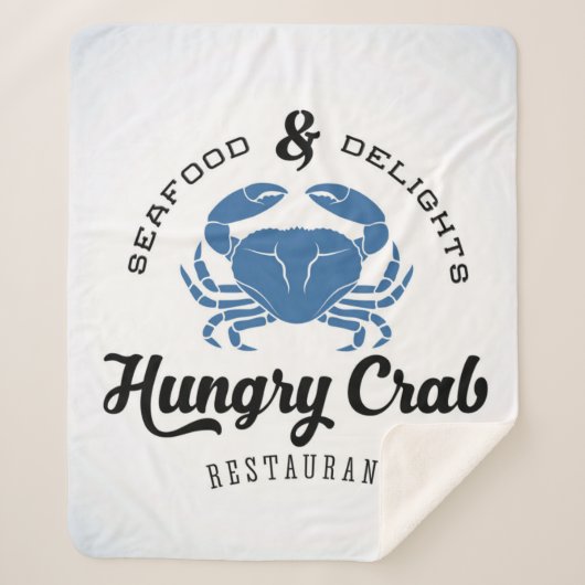 Hungriges Krabben-Restaurant-Plakat Sherpadecke (Vorderseite)