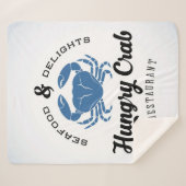 Hungriges Krabben-Restaurant-Plakat Sherpadecke (Vorderseite (Horizontal))