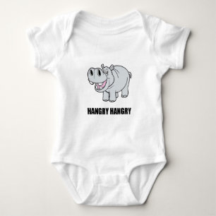 Hungriges Nilpferd Baby Strampler