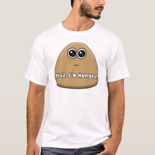 Hungriges Pou mit Text T-Shirt