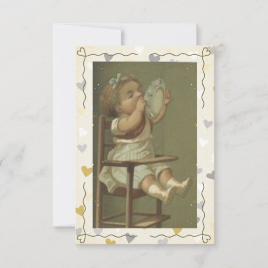 Hungry Baby Dankeskarte (Vorderseite)