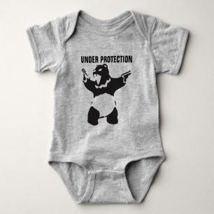 Hungry Bear Panda Baby Strampler