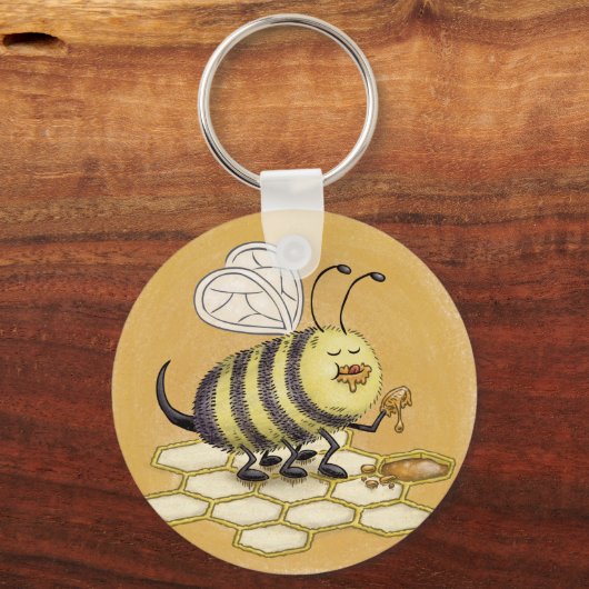 Hungry Bee Schlüsselanhänger (Vorderseite)