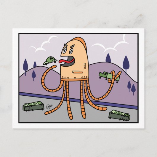 Hungry Bot - PostCard Postkarte (Vorderseite)