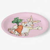 Hungry Bunny Pappteller (Schrägansicht)