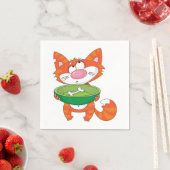Hungry Cat Paper Napkins Serviette (Beispiel)