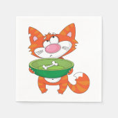 Hungry Cat Paper Napkins Serviette (Vorderseite)