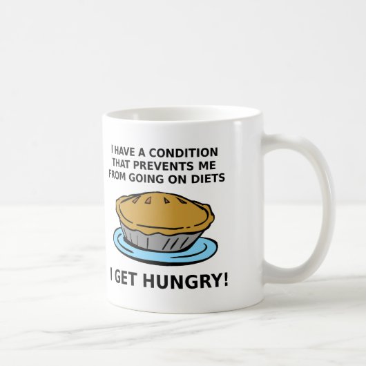 Hungry Condition Funny Mug Kaffeetasse (Rechts)