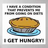 Hungry Condition Funny Poster (Vorne)