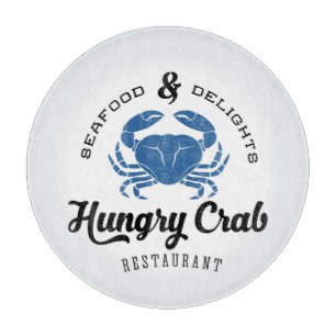 Hungry Crab Restaurant Poster Schneidebrett