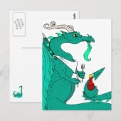 Hungry Dragon Postkarte (Vorne/Hinten)