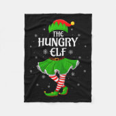 Hungry Elf Christmas Family Girls Women Elf Squad Fleecedecke (Vorderseite)
