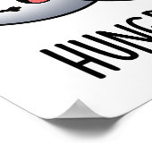 Hungry Eyes Funny Eyeball Pub Poster (Ecke)