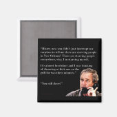 Hungry George W. Bush Magnet (Vorderseite/Rückseite)
