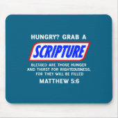 Hungry_ Grab A Scripture Bible Verse Famous Funny Mousepad (Vorne)