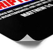 Hungry Grab A Scripture Funny Christian Matthew 5_ Poster (Ecke)