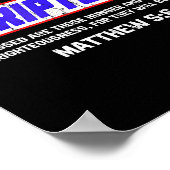 Hungry Grab A Scripture, Matthew 5 6, Bible Verse  Poster (Ecke)