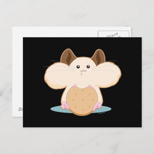 Hungry Hamster Postkarte (Vorne/Hinten)