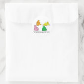 Hungry Hippos! -Aufkleber Runder Aufkleber (Tasche)