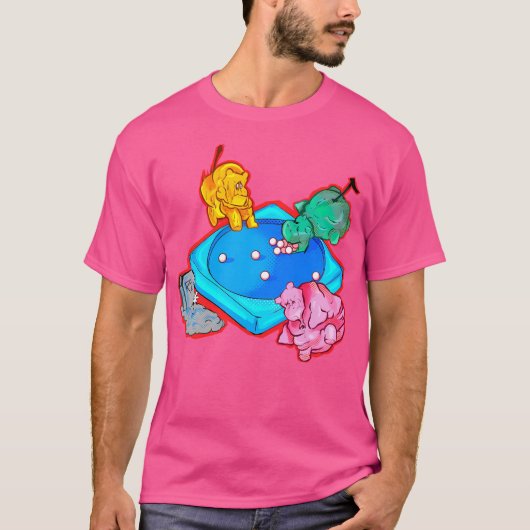 Hungry Hippos T-Shirt (Vorderseite)