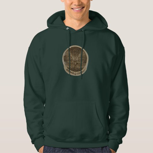 Hungry Hollow Brew Co Tree Logo Hoodie (Vorderseite)