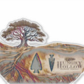 Hungry Hollow Brewing Kiss Cut Sticker (Vorderseite)