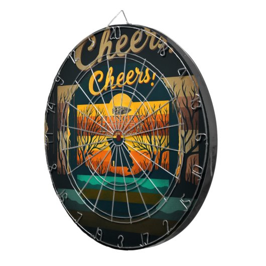 Hungry Hollow Dart Board Dartscheibe (Vorderseite rechts)