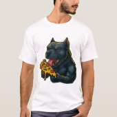 Hungry Hound Pizza – Funny Fierce Dog T-Shirt (Vorderseite)