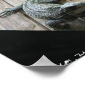 Hungry Iguana (Säuberung) Poster (Ecke)