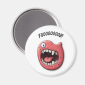"Hungry Mouth" Kühlschrankmagnet ! (Vorderseite/Rückseite)