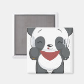 Hungry Panda Magnet (Vorderseite/Rückseite)